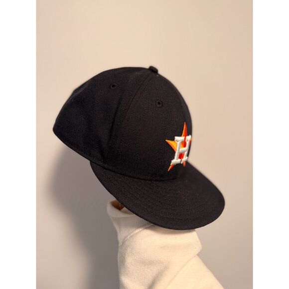 Houston Astros New Era 59Fifty Fitted Hat 7 5/8 MLB On Field Navy Cap - Picture 2 of 6